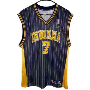 NBA Jermaine O’Neal | Reebok Men’s M | Indiana Pacers Jersey | Vintage Blue.